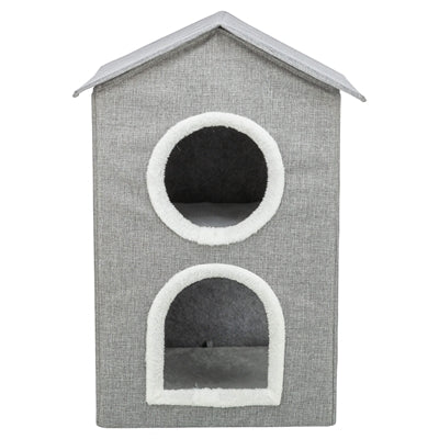 Trixie Kattenmand / Kattenhuis Nora Soft 2 Verdriepingen Lichtgrijs